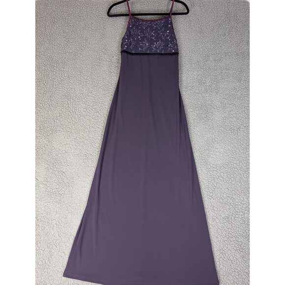 Vintage Dress Womens Small 90s Y2K Prom Maxi Witchy Square Neck Bling Regency - Picture 2 of 16